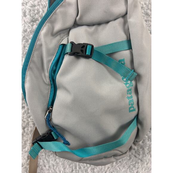Patagonia Atom 8L Sling Bag Gray Teal Crossbody Outdoor Travel Pack - Picture 5 of 10